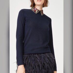 Club Monaco Joannah Embellished Collar Sweater